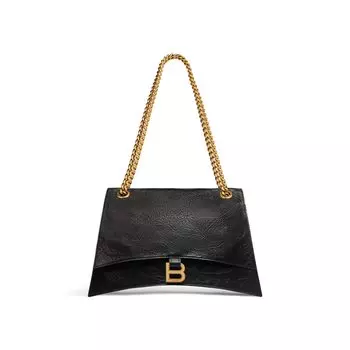 Сумка Crush Medium для цепей BALENCIAGA, черный