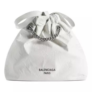 Сумка crush xs tote bag 'white' Balenciaga, белый