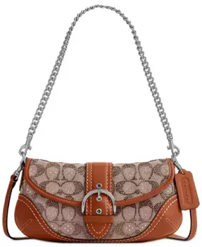 Сумка Crystals Soho Bag 25 COACH, коричневый