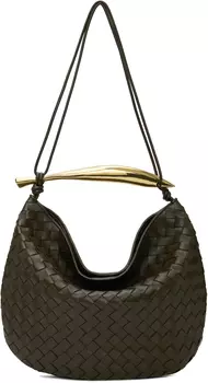 Сумка цвета хаки средней сардины Bottega Veneta