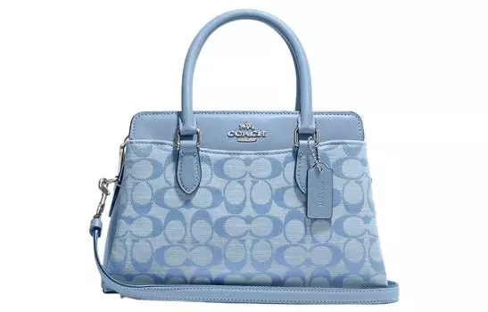 Сумка Darcie Canvas с кожей, сумка через плечо, мини женская, василькового цвета COACH