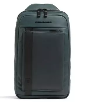 Сумка David Slingbag 10 дюймов из мелкозернистой яловой кожи. Piquadro, зеленый