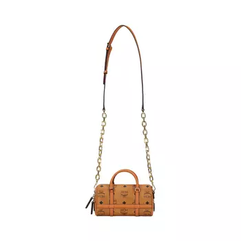 Сумка Delmy Boston Mini Visetos Коньяк MCM