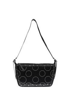 Сумка Desigual на плечо со стразами, черный
