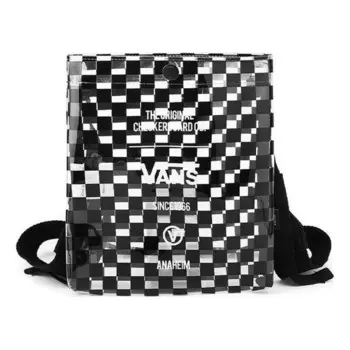 Сумка diagonal bag 'black white' Vans, черный