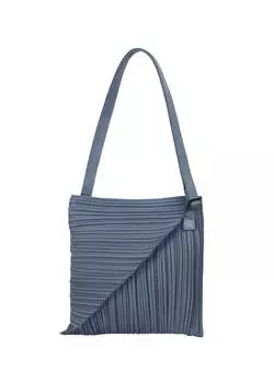 Сумка diagonal pleats bag Pleats Please Issey Miyake, серый
