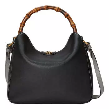 Сумка diana medium shoulder bag 'black' Gucci, черный