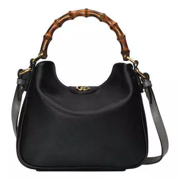 Сумка diana small shoulder bag 'black' Gucci, черный