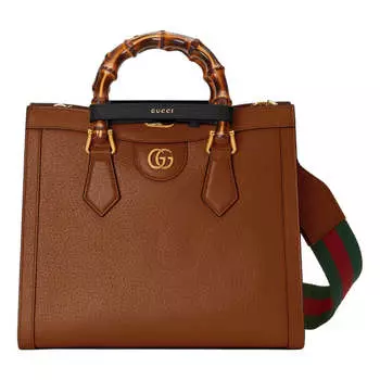 Сумка diana small tote bag 'brown' Gucci, коричневый
