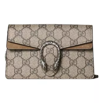 Сумка dionysus gg supreme super mini bag 'beige' Gucci, бежевый