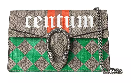 Сумка Dionysus из холста и кожи, мини-сумка через плечо для женщин GUCCI