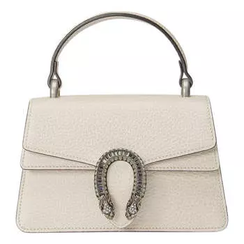 Сумка dionysus mini top handle bag 'white' Gucci, белый