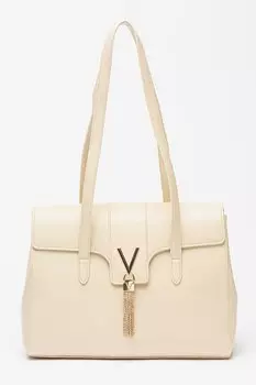Сумка Divina из экокожи с клапаном Valentino Bags, бежевый