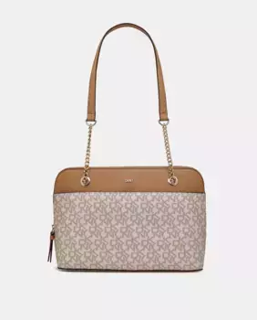 Сумка DKNY Bryant с ручкой среднего размера и застежкой-молнией, белый