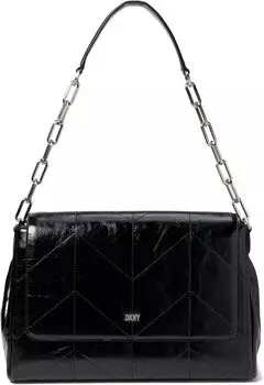 Сумка DKNY Ollie Large Shoulder Bag, цвет Black/Silver