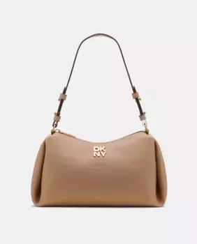 Сумка DKNY REMY с короткой ручкой и застежкой-молнией, бежевый
