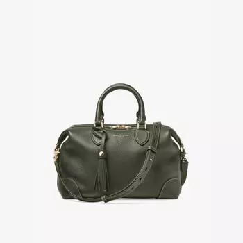 Сумка для боулинга Hudson из кожи Aspinal Of London, зеленый