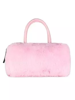 Сумка для боулинга из искусственного меха Luxe Faux Fur, розовый