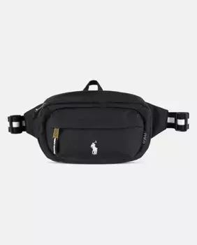 Сумка для девочки с фирменным рисунком спереди Polo Ralph Lauren, черный