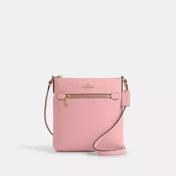 Сумка для документов Coach Outlet Mini Rowan, цвет Gold/Light Blush
