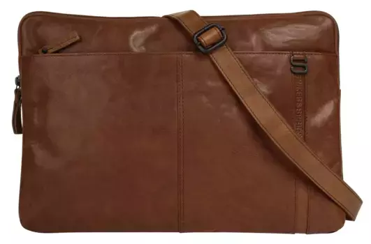 Сумка для документов Spikes & Sparrow "LAPTOP SLEEVE", натуральная кожа, цвет Cognac
