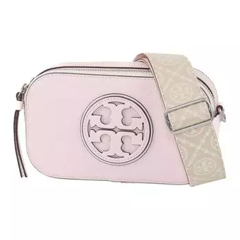 Сумка для фотоаппарата Miller из коровьей кожи, сумка на плечо, мини-сумка для женщин цвета сахарной ваты TORY BURCH