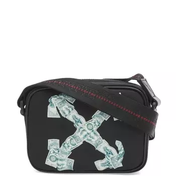 Сумка для фотокамеры Heritage с принтом денег Off-White, черный