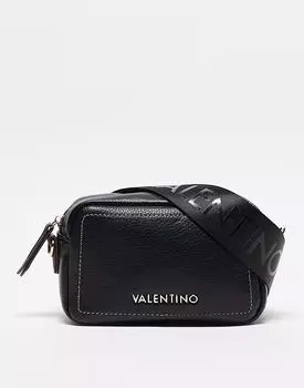 Сумка для фотокамеры Valentino Samantha с контрастной строчкой черного цвета Valentino Bags