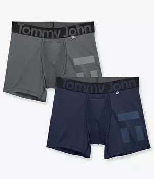 Сумка для гамака Tommy John 360 Sport 4 Трусы-боксеры с внутренним швом (2 шт.), серый