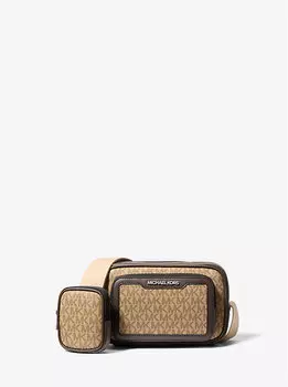 Сумка для камеры с фирменным логотипом Cooper и чехлом Michael Kors, коричневый
