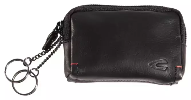 Сумка для ключей верблюжьего цвета "Salamanca", изготовленная из высококачественной воловьей кожи с контрастными деталями, прошитыми вручную Camel Active, черный