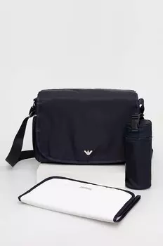 Сумка для коляски с пеленальным столиком Emporio Armani, темно-синий
