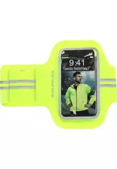 Сумка для мобильного телефона ENDURANCE "Iskar" со светоотражающим дизайном, желтый