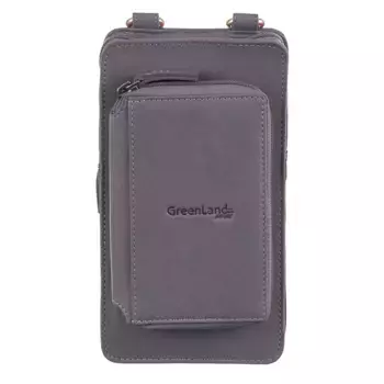 Сумка для мобильного телефона GreenLand Nature "NATURE Soft" с прикрепленным бумажником и RFID-защитой, серый