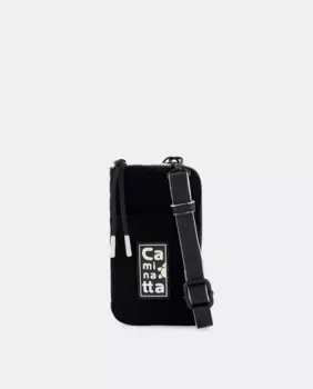 Сумка для мобильного телефона на молнии и регулируемой ручке Caminatta, черный