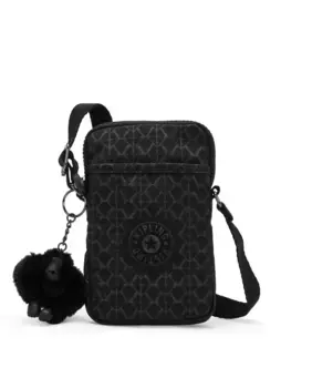 Сумка для мобильного телефона Tally с черным принтом и застежкой-молнией Kipling, чёрный
