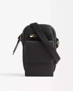 Сумка для мобильного телефона, трансформируемая в сумку через плечо, с несколькими отделениями и однотонной застежкой-молнией Parfois, черный