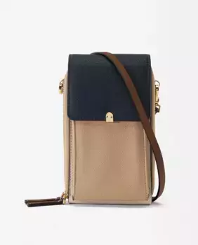 Сумка для мобильного телефона, трансформируемая в сумку через плечо с клапаном и несколькими отделениями на молнии Parfois, синий