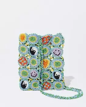 Сумка для мобильного телефона, трансформируемая в сумку через плечо, с открытыми бусинами разных цветов Parfois, мультиколор