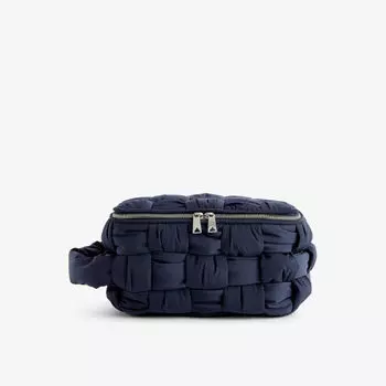 Сумка для мытья ракушек cassette intrecciato Bottega Veneta, серебряный