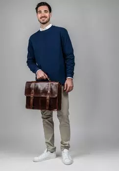 Сумка для ноутбука BUSINESS AND LAPTOP BAG HARVORD SID & VAIN, цвет braun-cognac