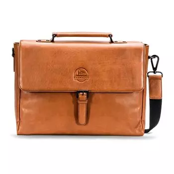 Сумка для ноутбука Farmhood Memphis Leder 39 cm, коньячный