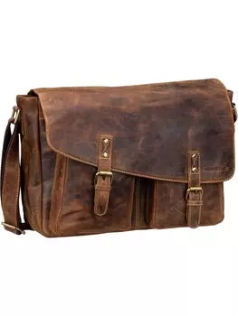 Сумка для ноутбука Greenburry Vintage 1541 Revolver Bag XL, цвет Sattelbraun