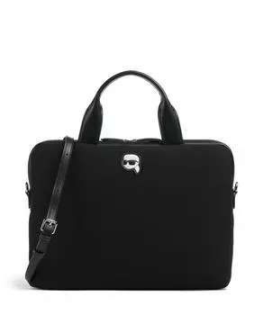 Сумка для ноутбука Ikon 14 из полиуретана Karl Lagerfeld, черный