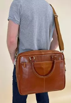 Сумка для ноутбука KURT S Gusti Leder, цвет dunkelbeige