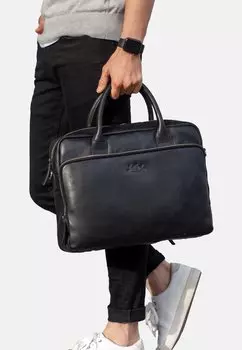 Сумка для ноутбука LEATHER BUSINESS 15" LAPTOP RYAN SID & VAIN, цвет schwarz