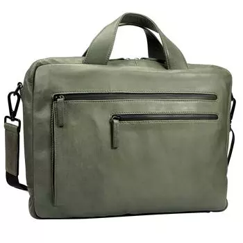 Сумка для ноутбука Leonhard Heyden Den Haag Leder 40 cm Laptopfach, оливковый