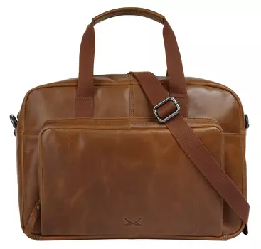 Сумка для ноутбука Sansibar BUSINESS BAG, BLACK, коньячный
