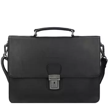 Сумка для ноутбука The Chesterfield Brand Venice Leder 35 cm Laptopfach, черный