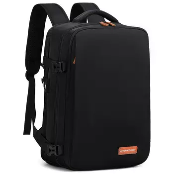 Сумка для ноутбука Victorian Traveler Oxford, походная сумка, дорожная сумка, рюкзак, стандартный, унисекс, черный/бежевый